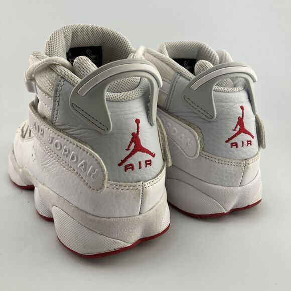 Nike Air Jordan 6 Rings GS Youth Size 6 Sneaker White Mystic Hibiscus 323419-116 - Picture 5 of 8
